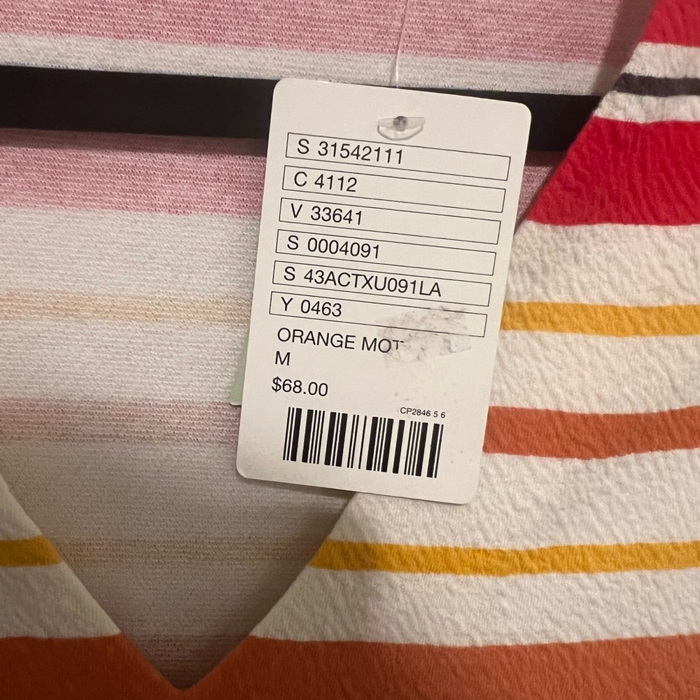Anthropologie Postmark Monterey Multicolored Striped Sleeveless Top Size Medium - Picture 6 of 15